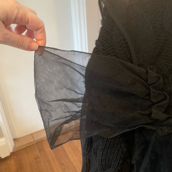 Simone Rocha Sweater with Net Overlay - NWOT - Picture 5 of 8